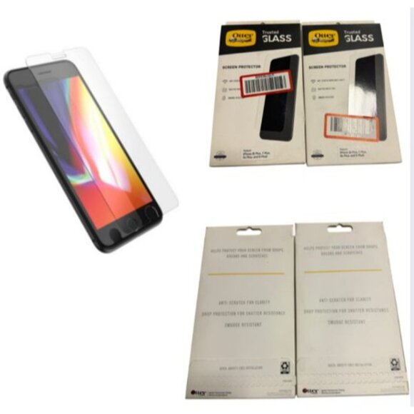 OtterBox Apple iPhone 8/7+ Trusted Glass Screen Protector 2PK - Picture 2 of 10